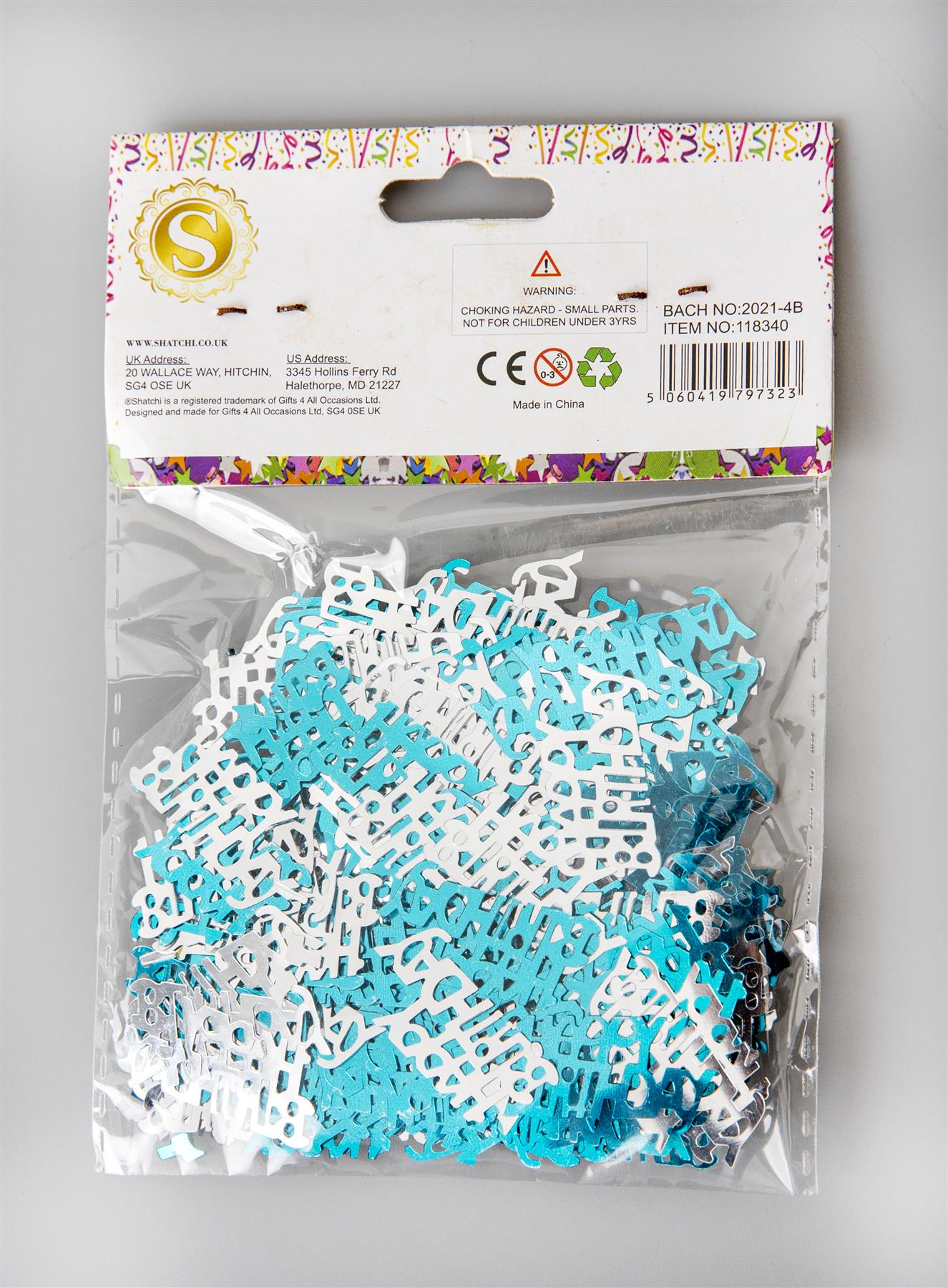 Blue & Silver Confetti - 14g