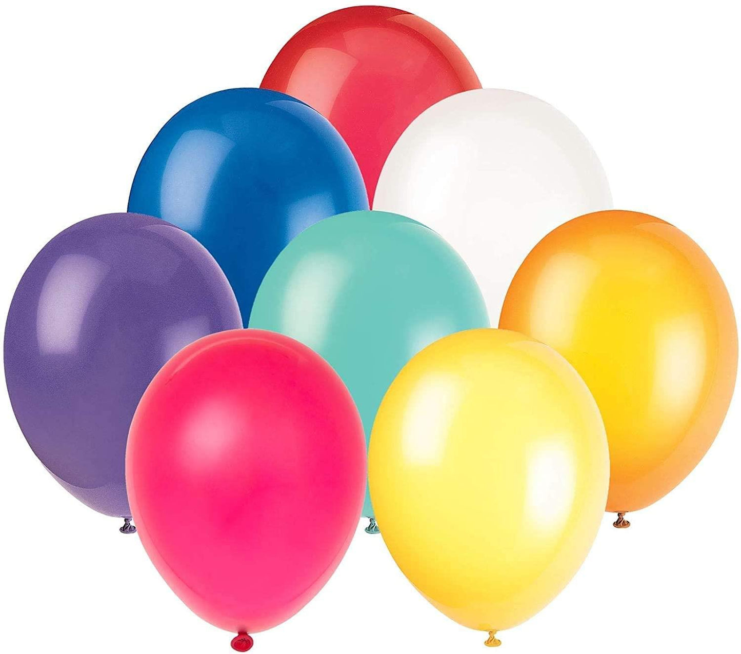 50 Assorted Coloured Balloons 12"
