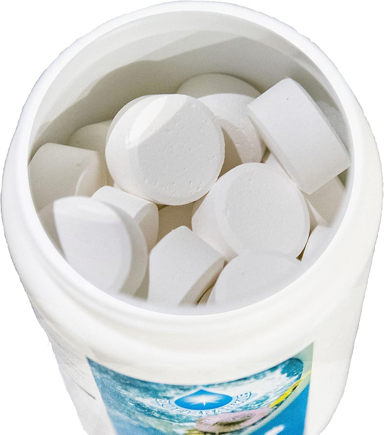 1Kg 90% Chlorine Tablets Slow Release with Floating Dispenser 50 x 20g Kit