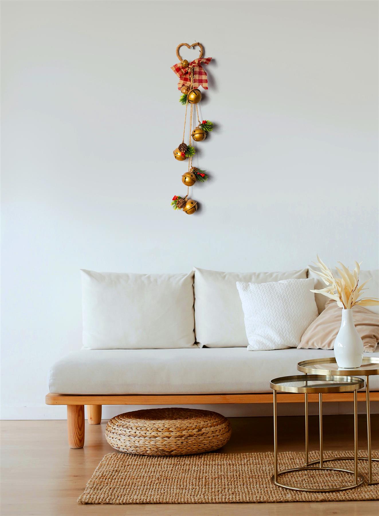 Hanging Decorations with Golden Bells (46cm)