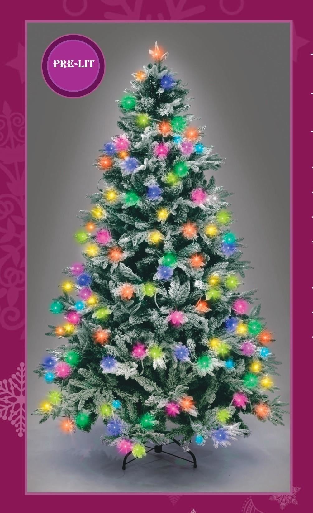 4ft Pre-Lit Lapland Snow Covered Christmas Tree