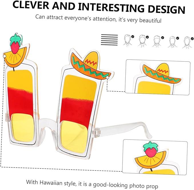 Cocktail Hawaiian Novelty Sunglasses