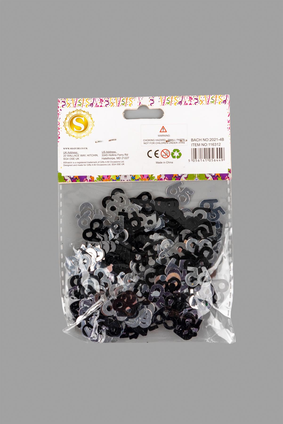 4 packs 65th Confetti