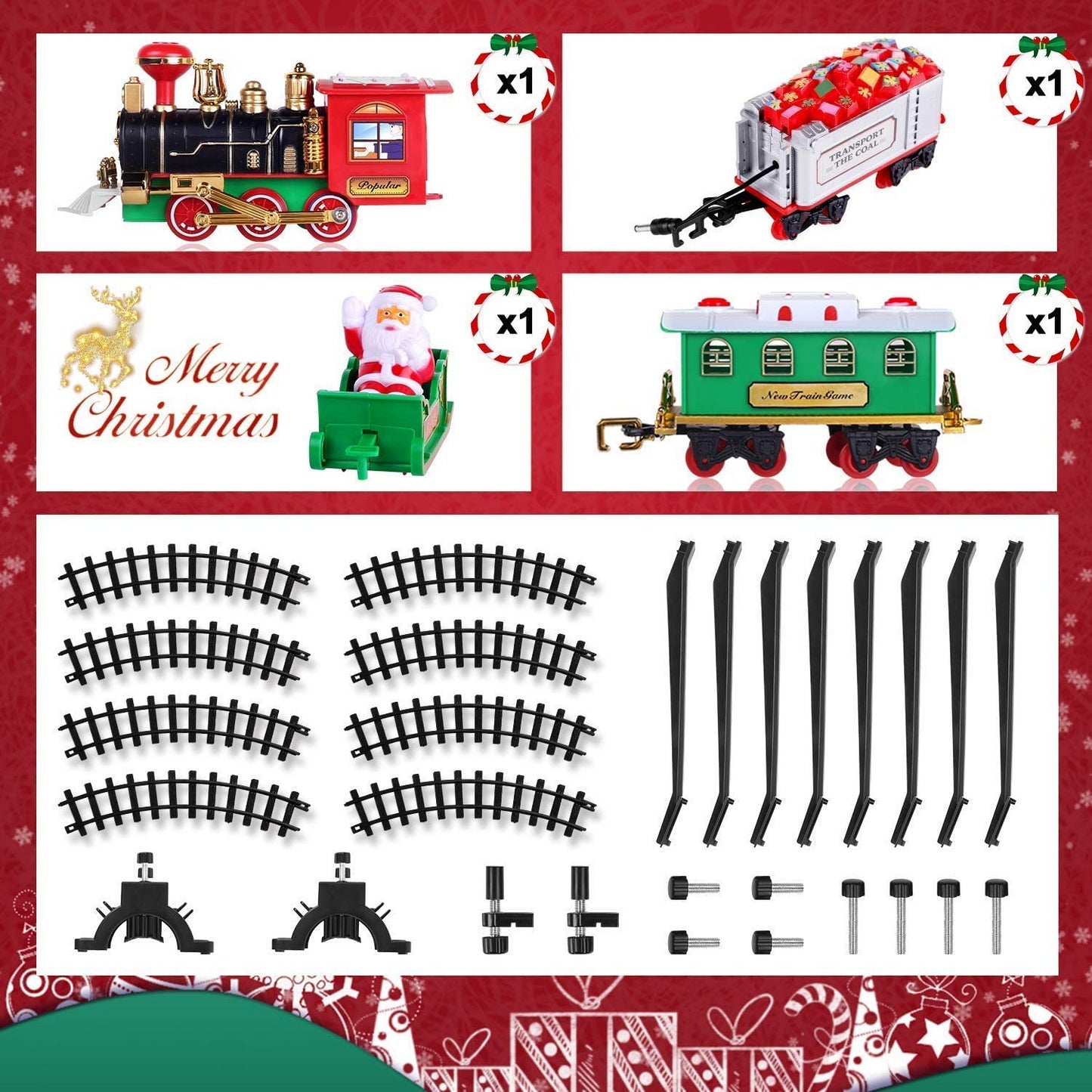 Christmas Tree Train Set - Light & Sound