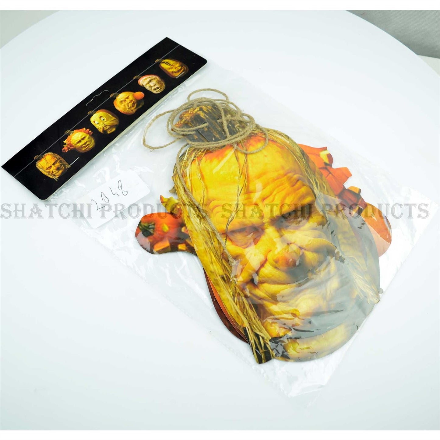 Halloween Bunting - 12ft Pumpkin Face Banner