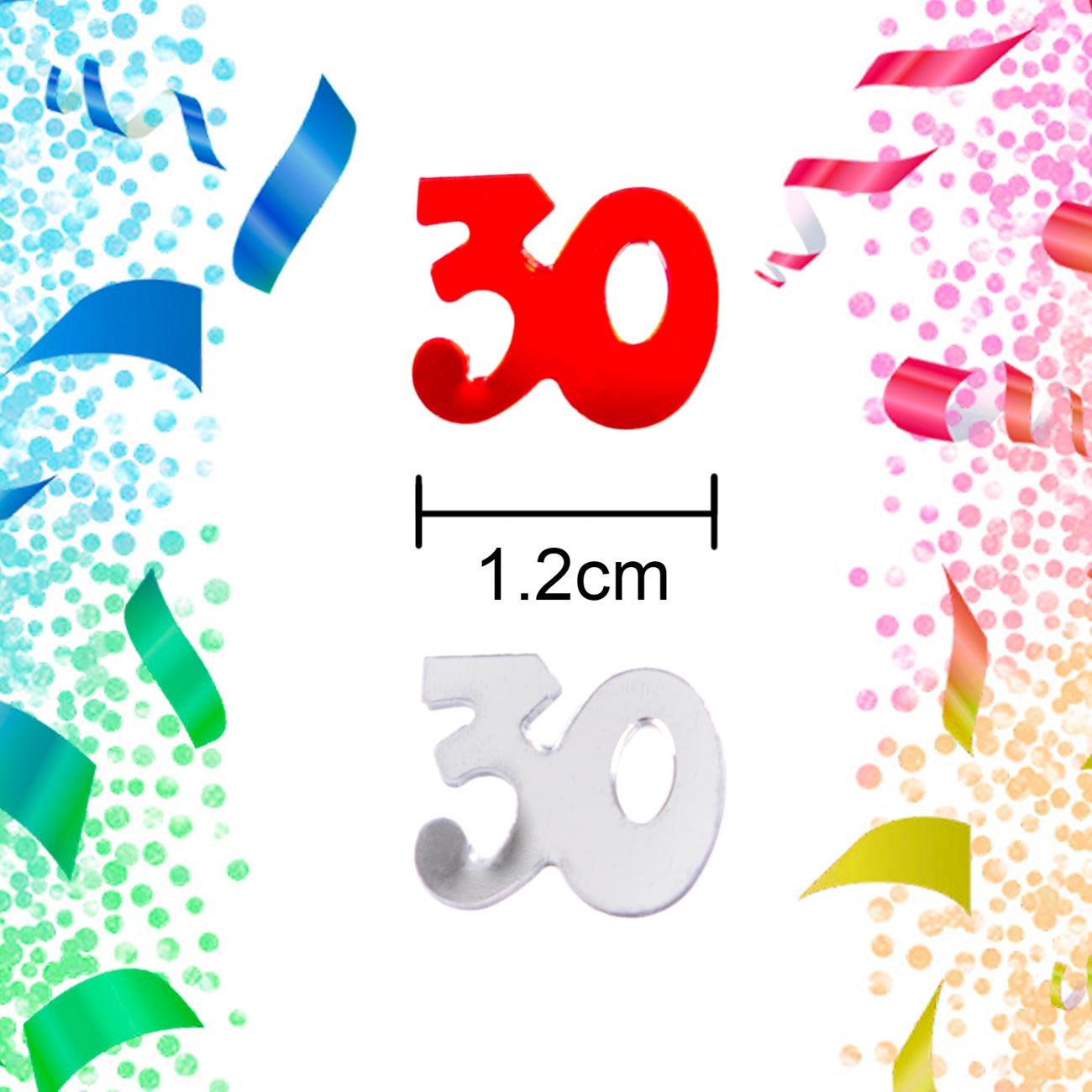 4 Packs of 14g 30th Mix Happy Birthday Confetti Sprinkles