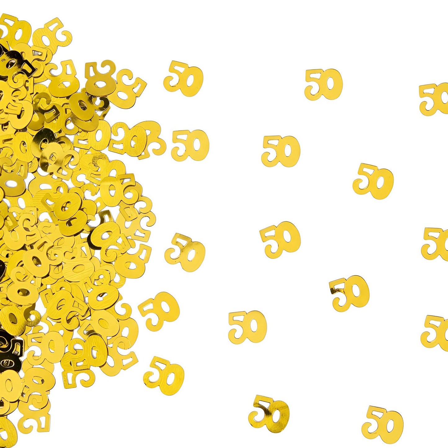 2 x 14g 50th Gold-Anni Birthday Confetti