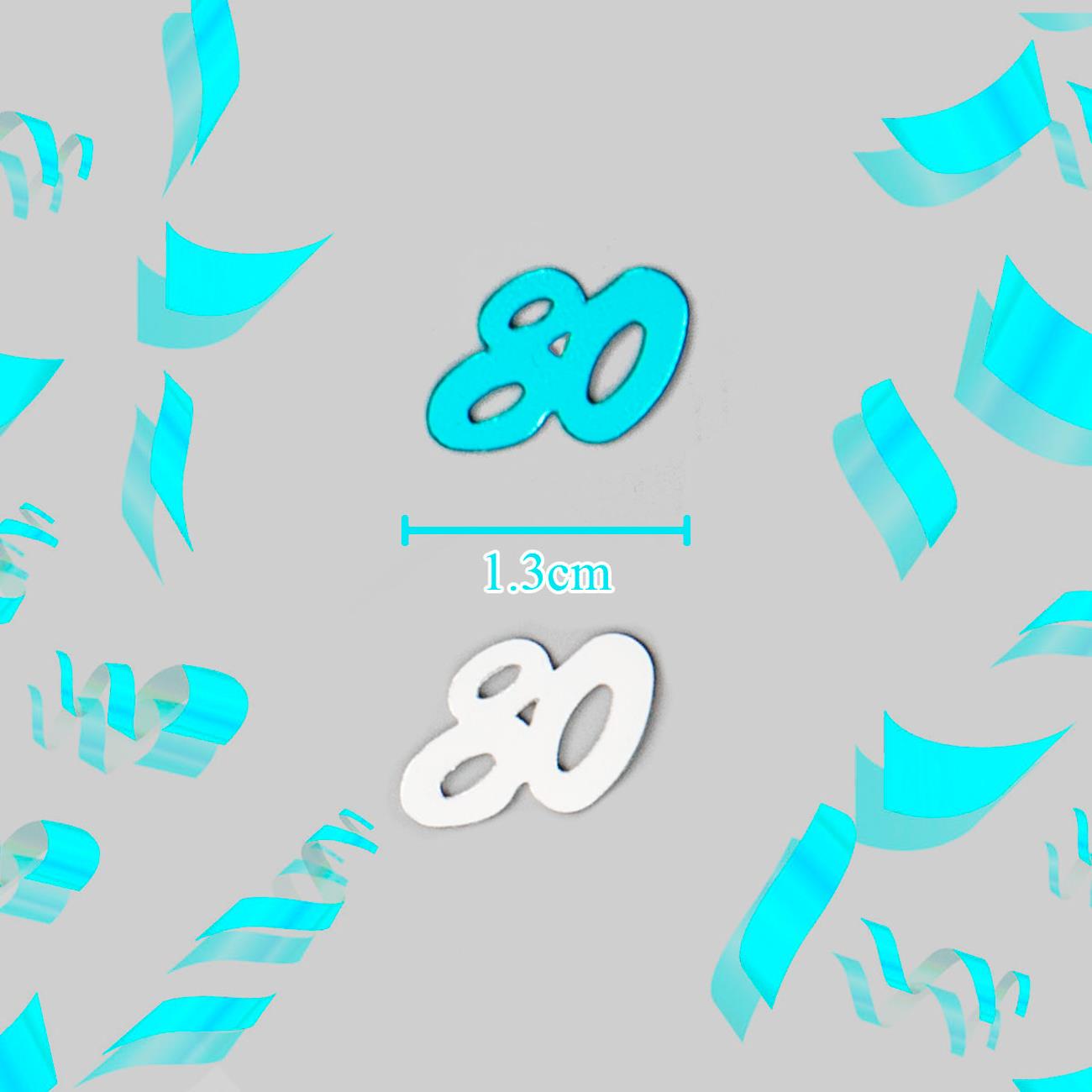 4 packs 14g 80th Blue Confetti