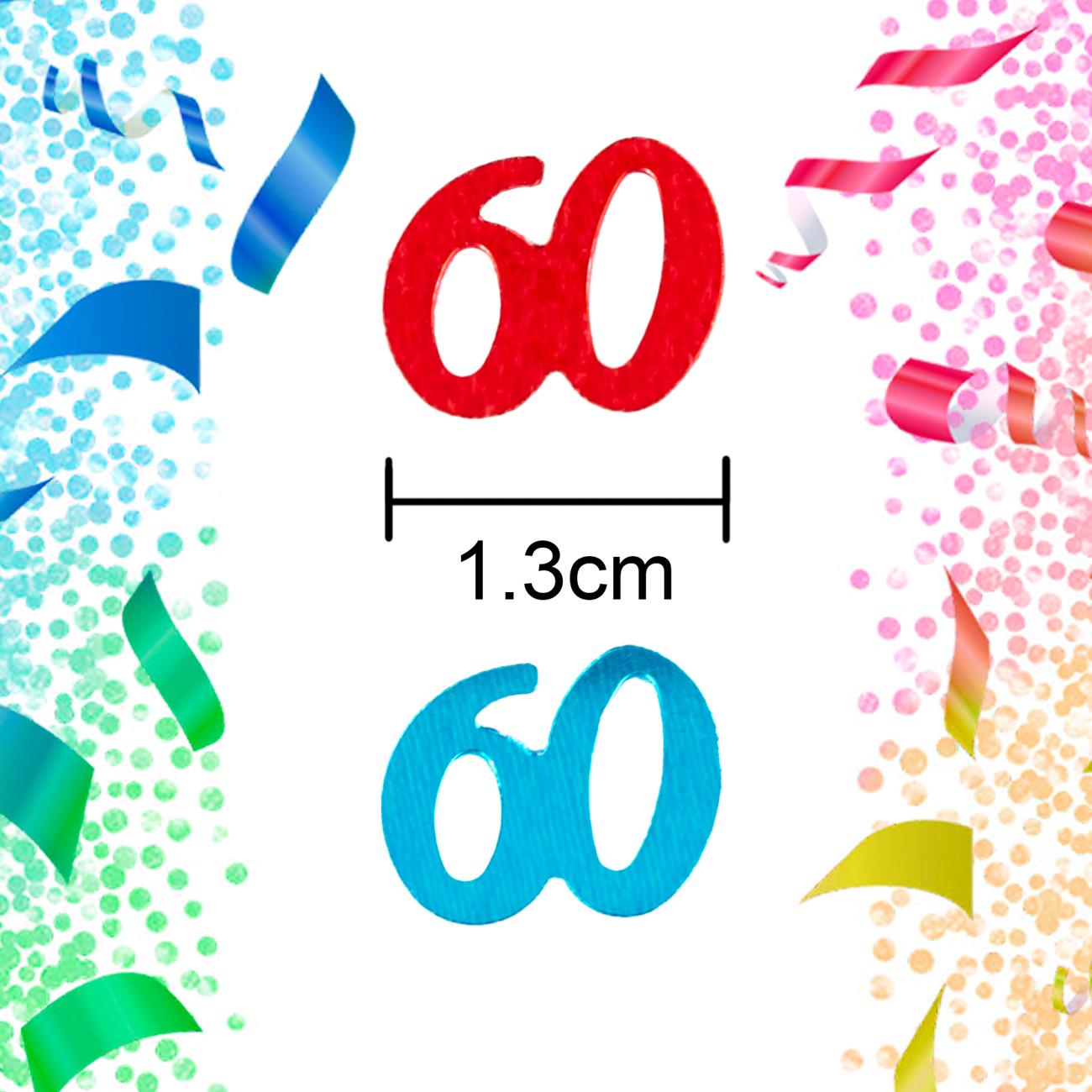 14g 60th Birthday Confetti