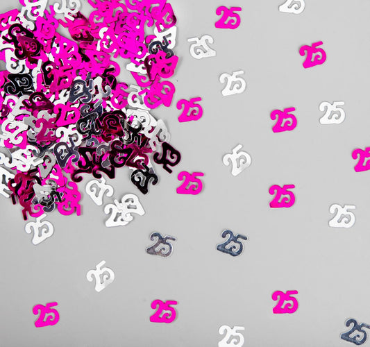 25th Confetti Pink & Silver 14g - 4pk