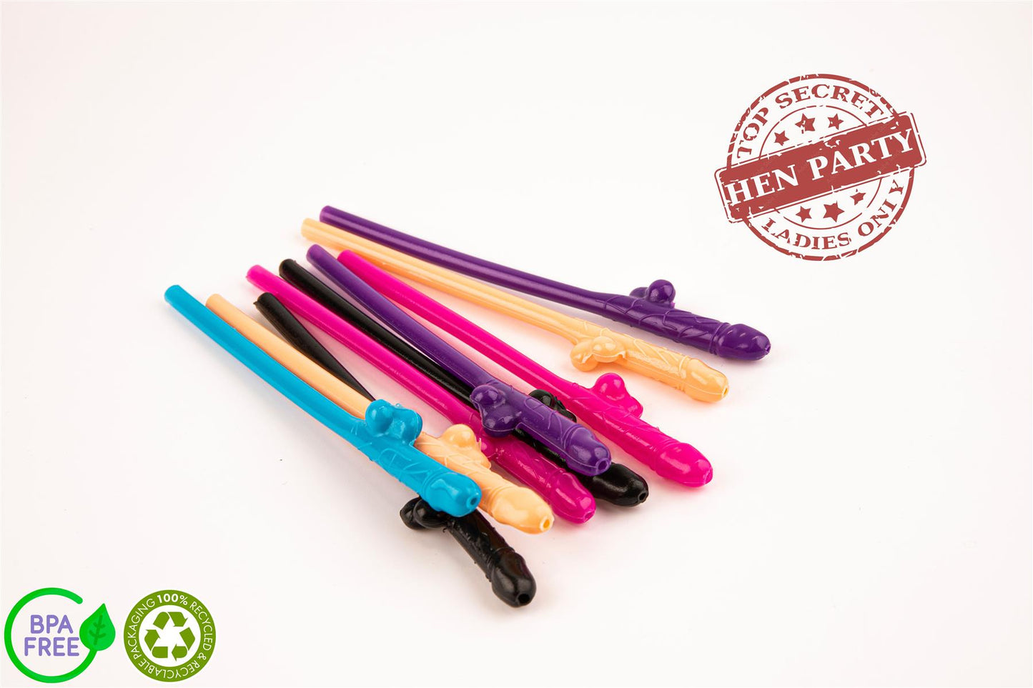 10 Willy Straws for Hen Party