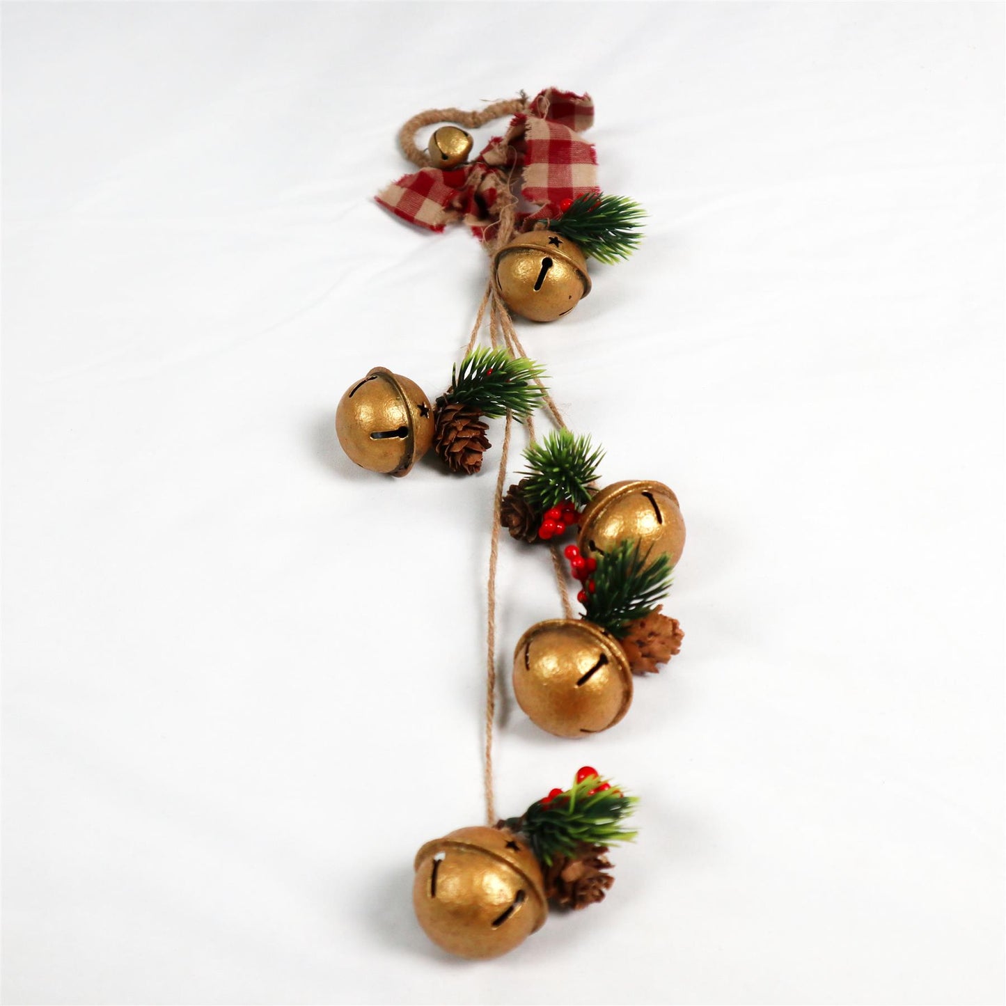 Hanging Decorations with Golden Bells (46cm)