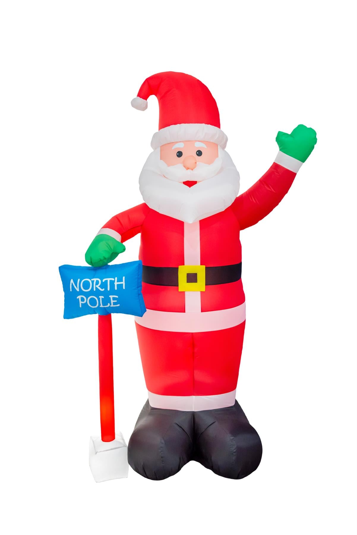 Pre-Lit Inflatable Santa 2.4m with 4 LEDs