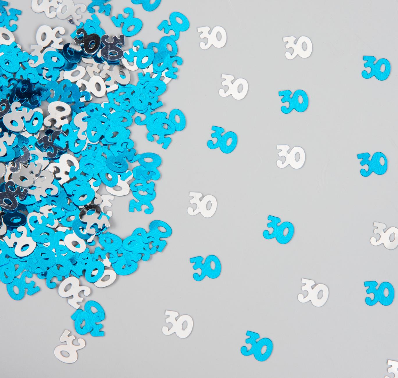14g 30th Blue Happy Birthday Confetti