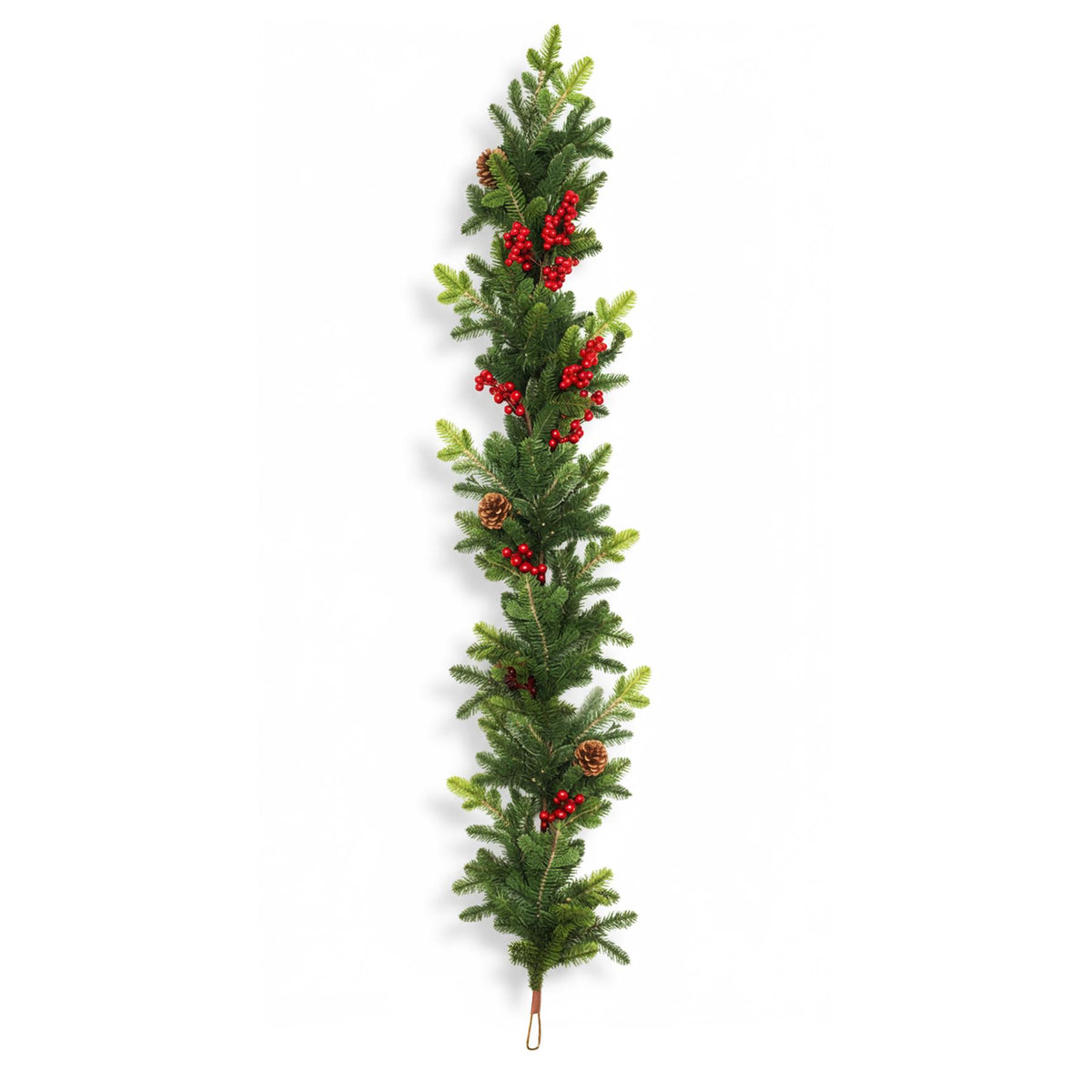 180CM FIR WITH BERRIES AND PINE CONES GARLAND