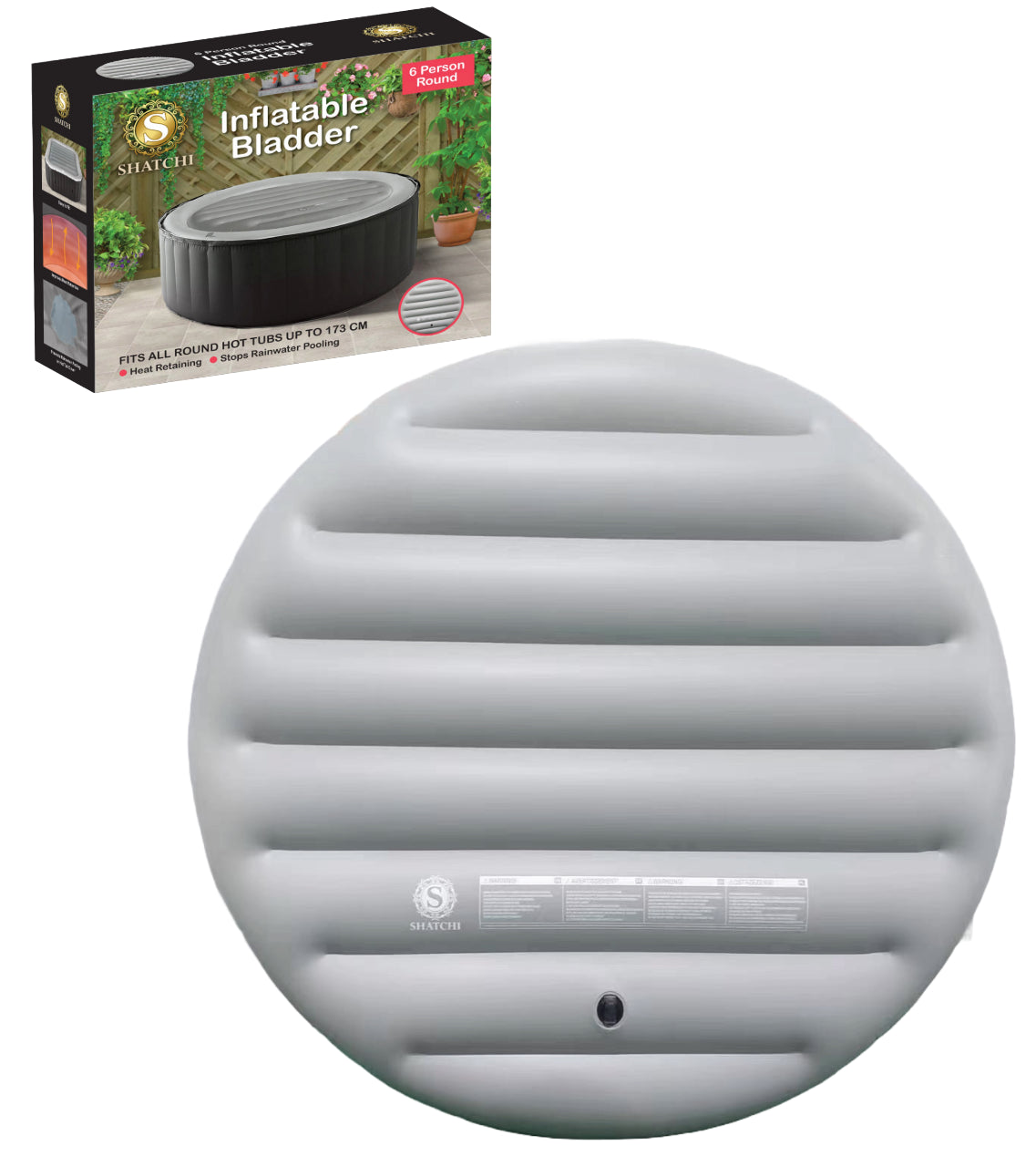 Inflatable Round Bladder Fits All 6 Person Round Hot Tubs Up to 173cm - 160cm