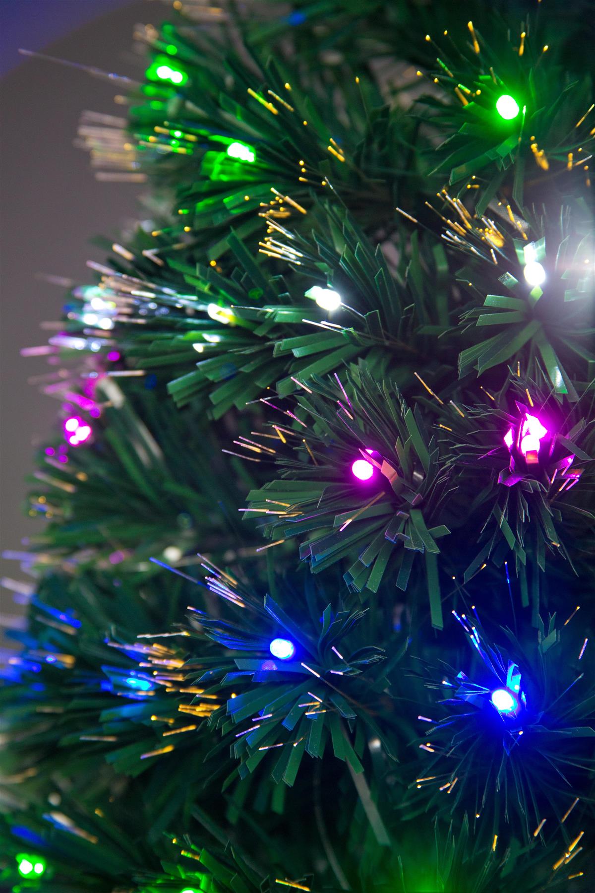 6ft Remote Controlled Fibre Optic Christmas Tree