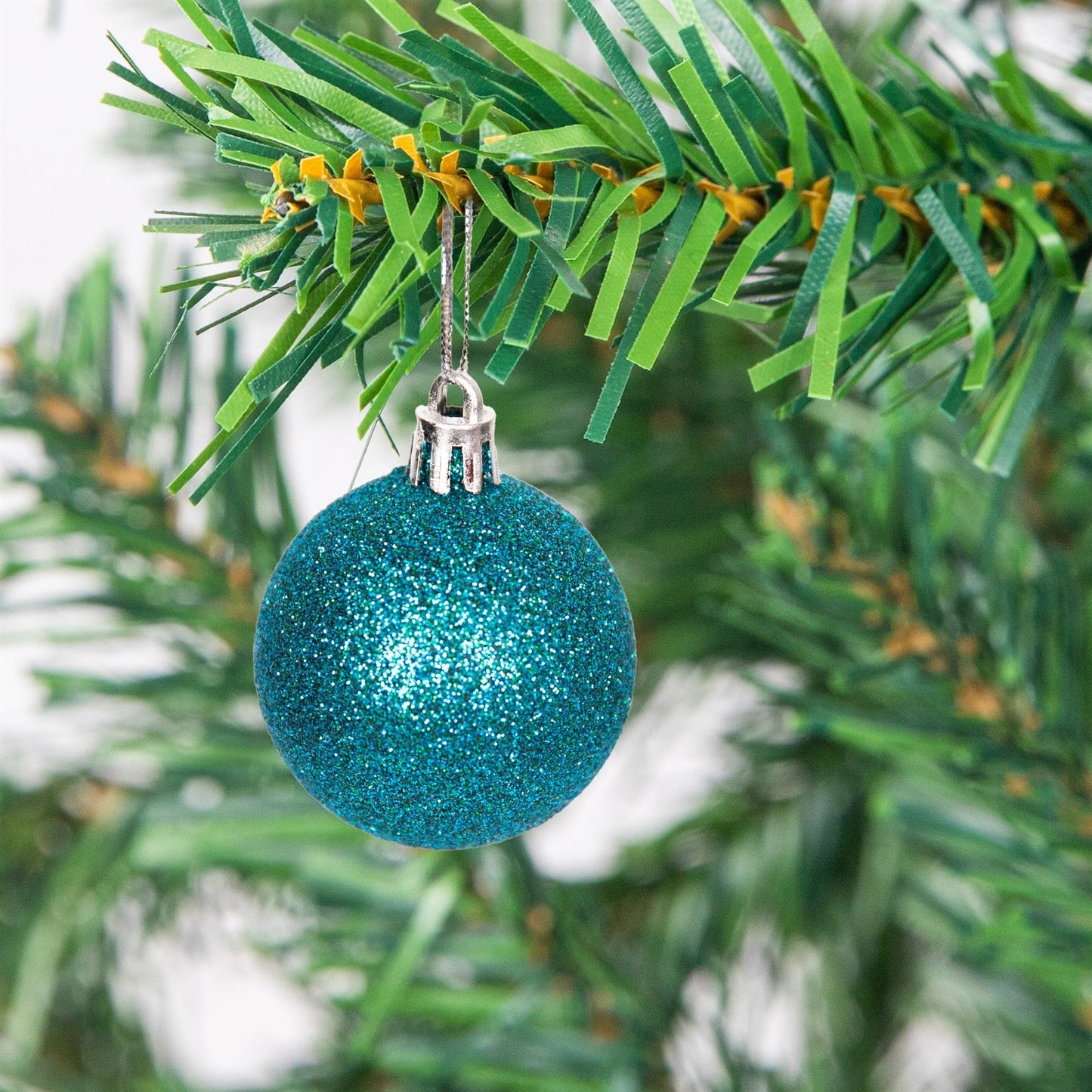 Teal Blue Baubles 5CM 9PCS Set