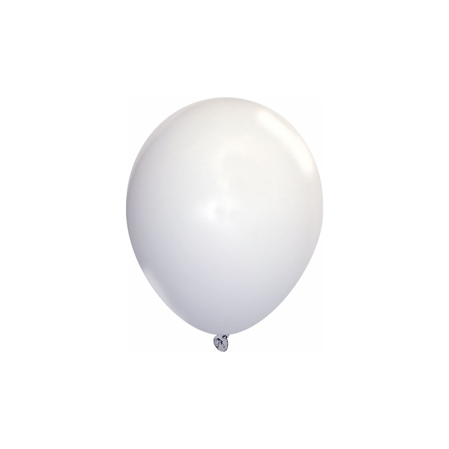100 White Balloons - 12"