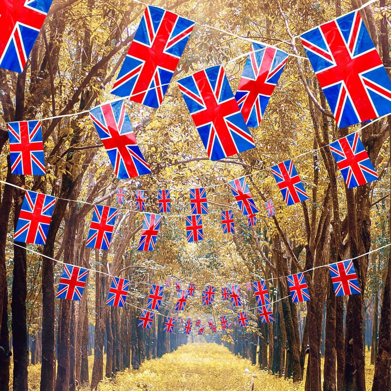 33ft Union Jack Bunting Garland 20 Flags