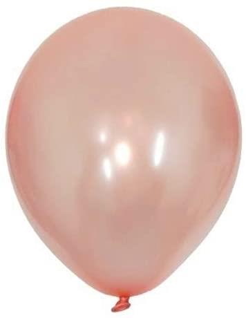 10 Pieces of 12" Plain Latex Balloons - Rose Gold Colour