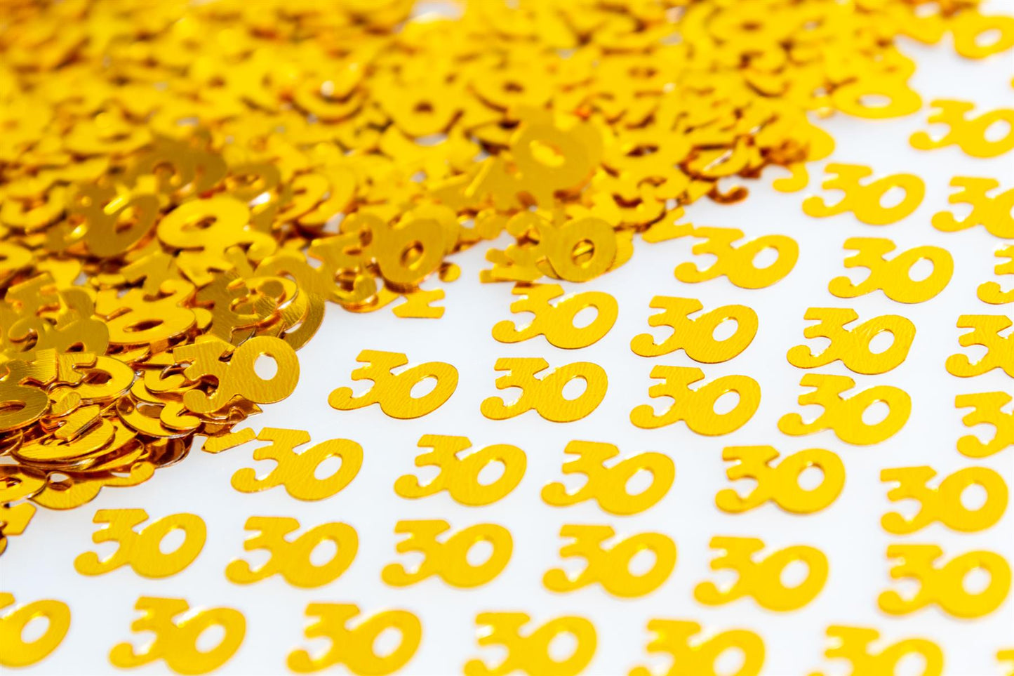 30th Birthday Confetti - Gold, 14g, 2 Pack