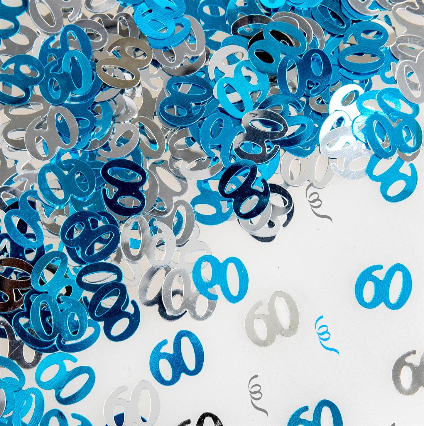 2 Packs of 14g 60th Blue Happy Birthday Confetti Sprinkles