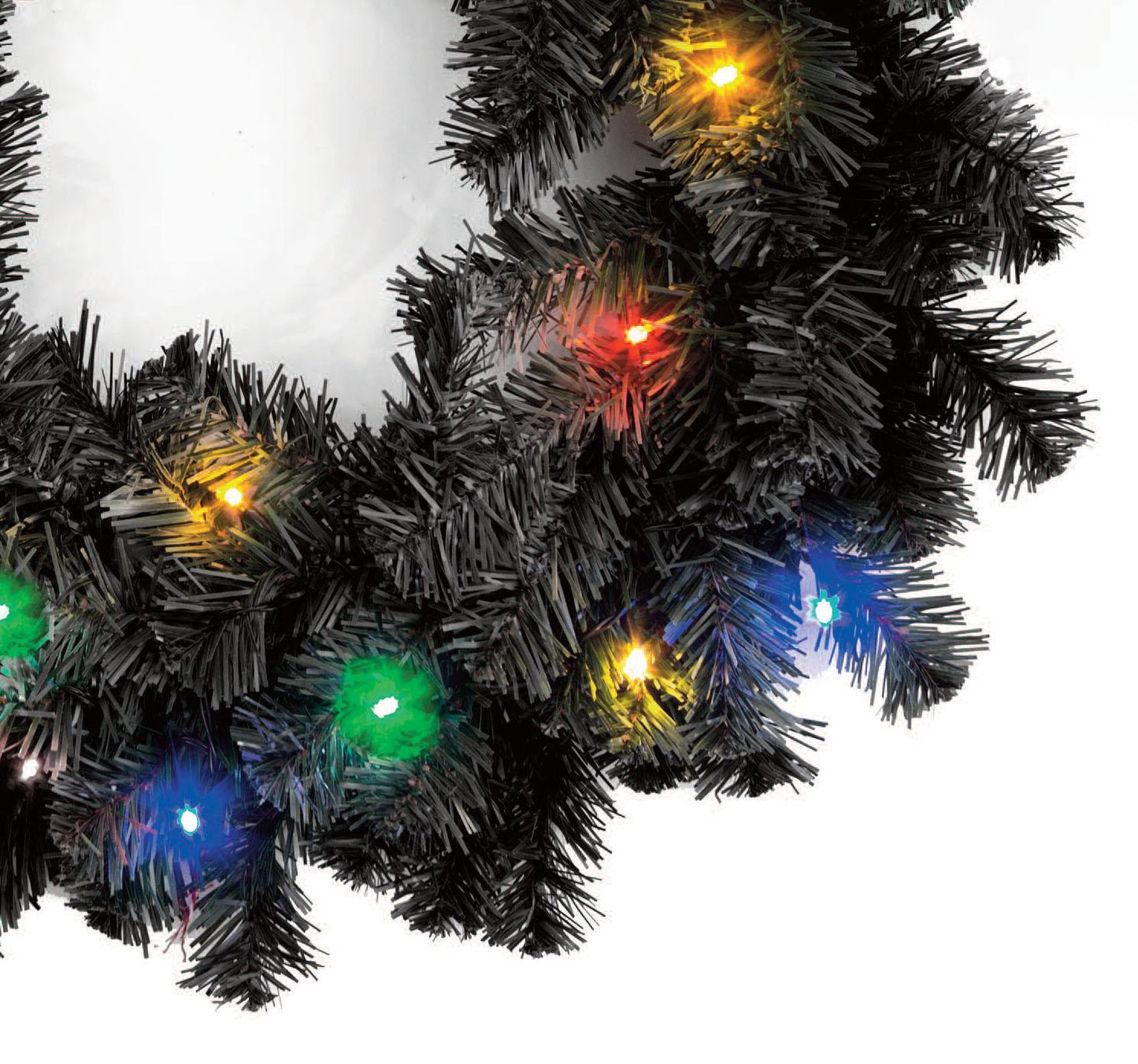Pre-Lit Imperial Pine Wreath - 55cm, Multicolor LEDs