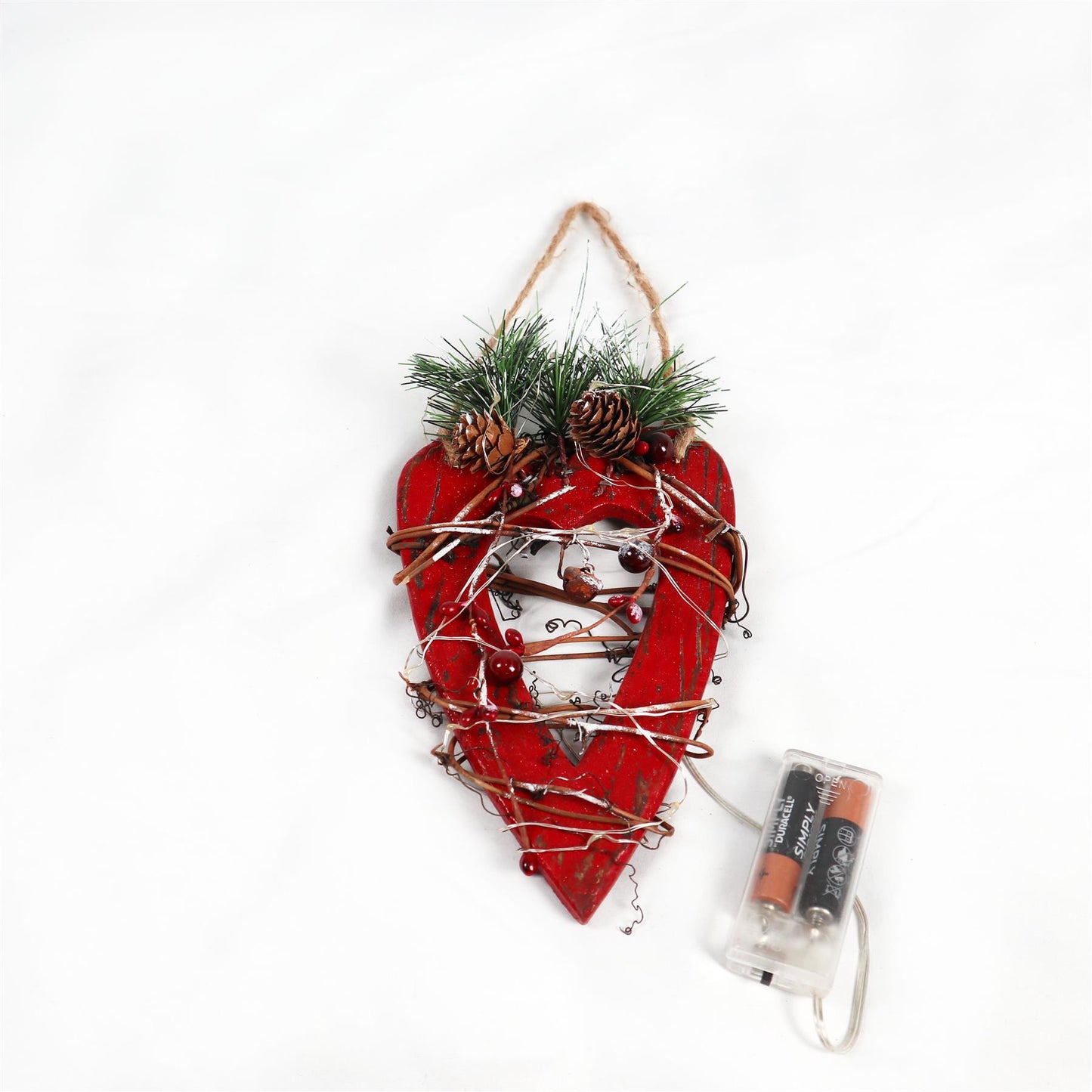 Red Heart LED Decorations