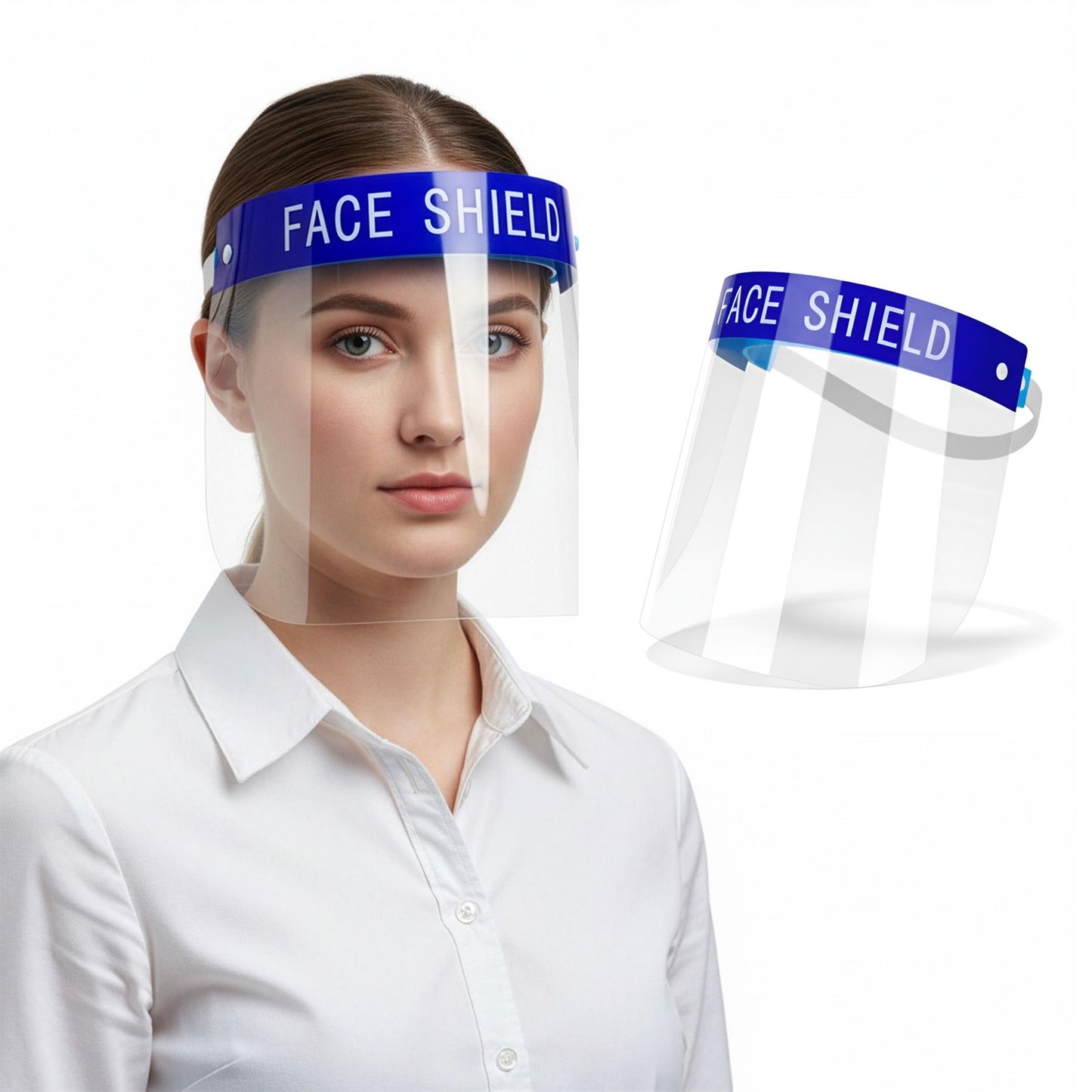 8 Reusable Safety Face Visors - Medical Protective Face Shields