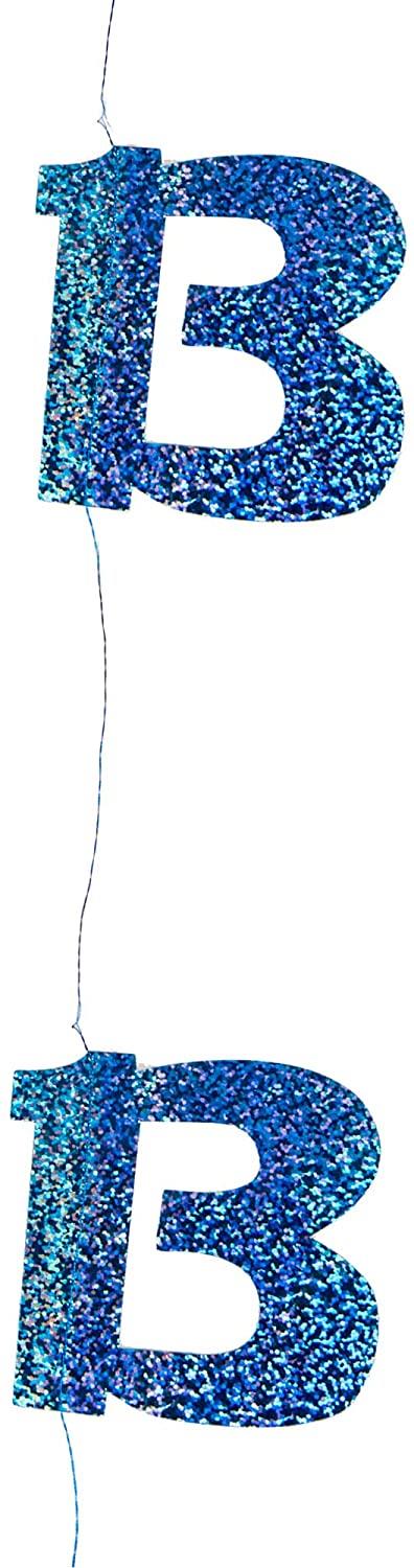 6PCS x 5ft 13th Birthday String Glitz Blue