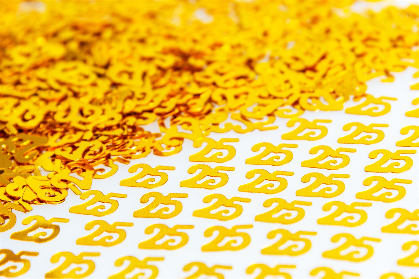 Pack of 2 Gold 25th Confetti - 14G Packs