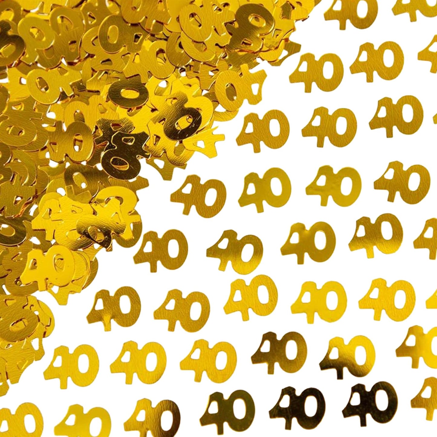 2 packs 40th Gold Confetti