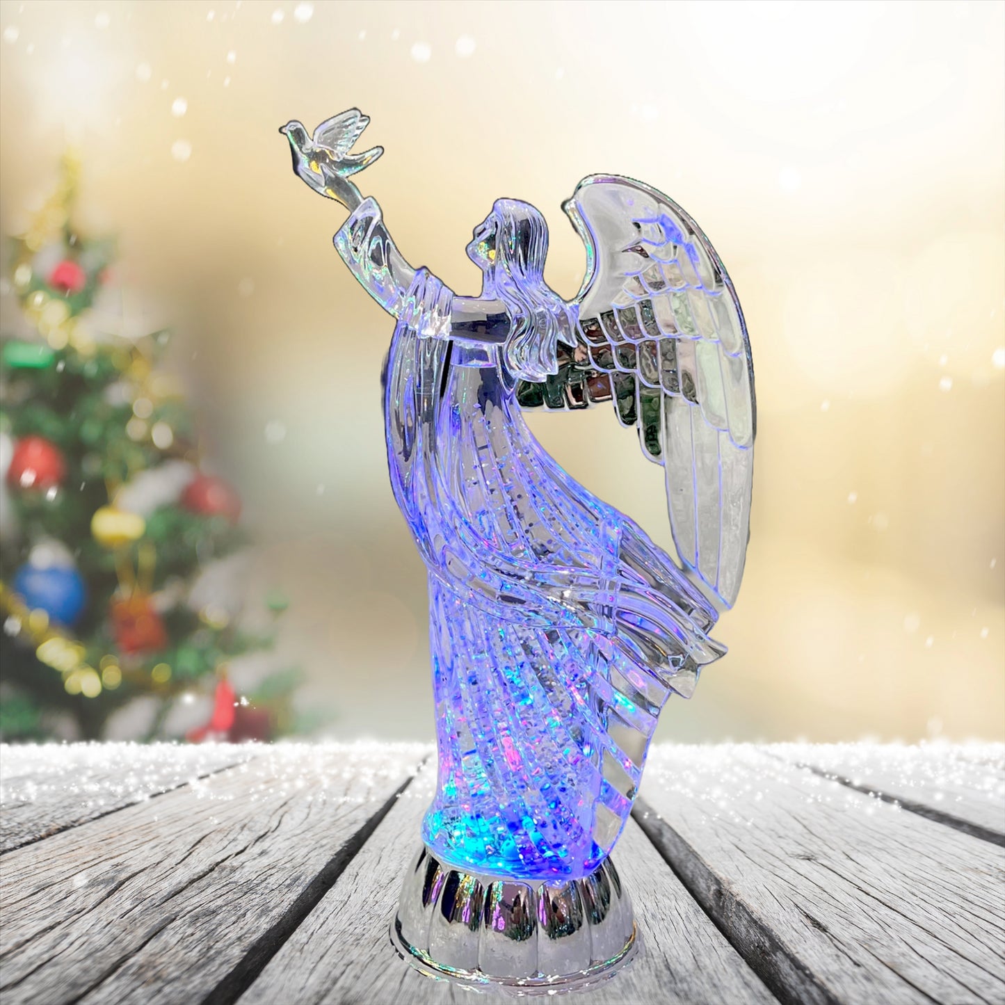 Light Up Ice Angel (30cm)