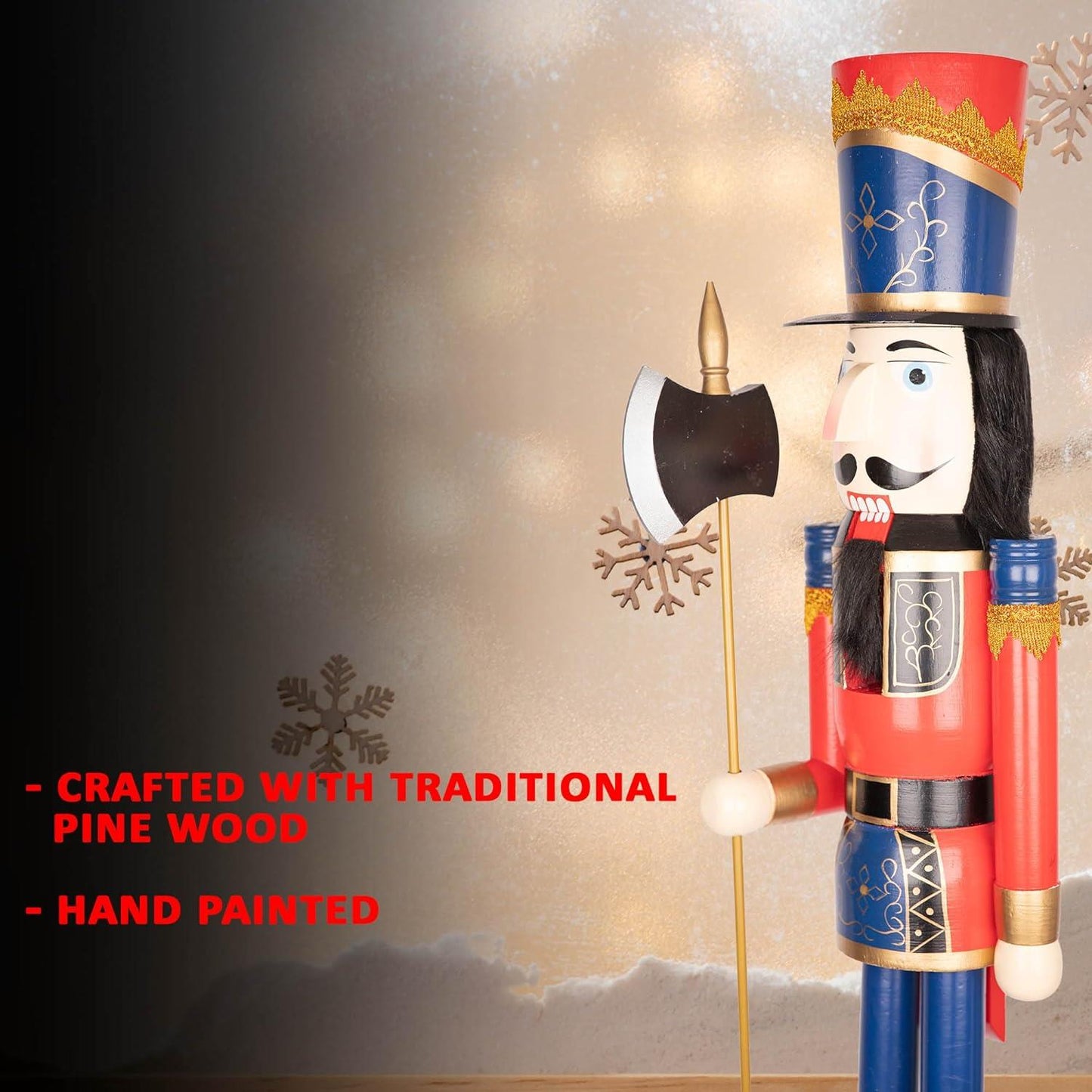 120cm Wooden Nutcrackers Figures