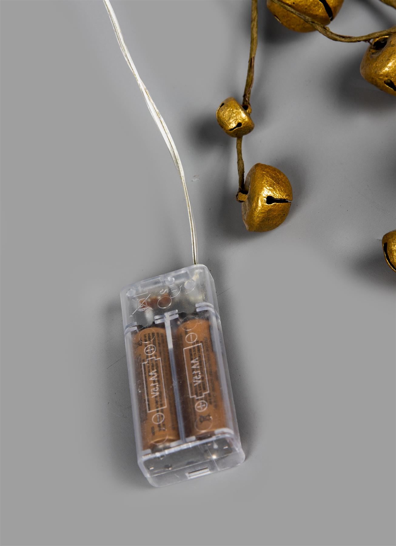 Golden Bells Garland with 20 LEDs - 150cm