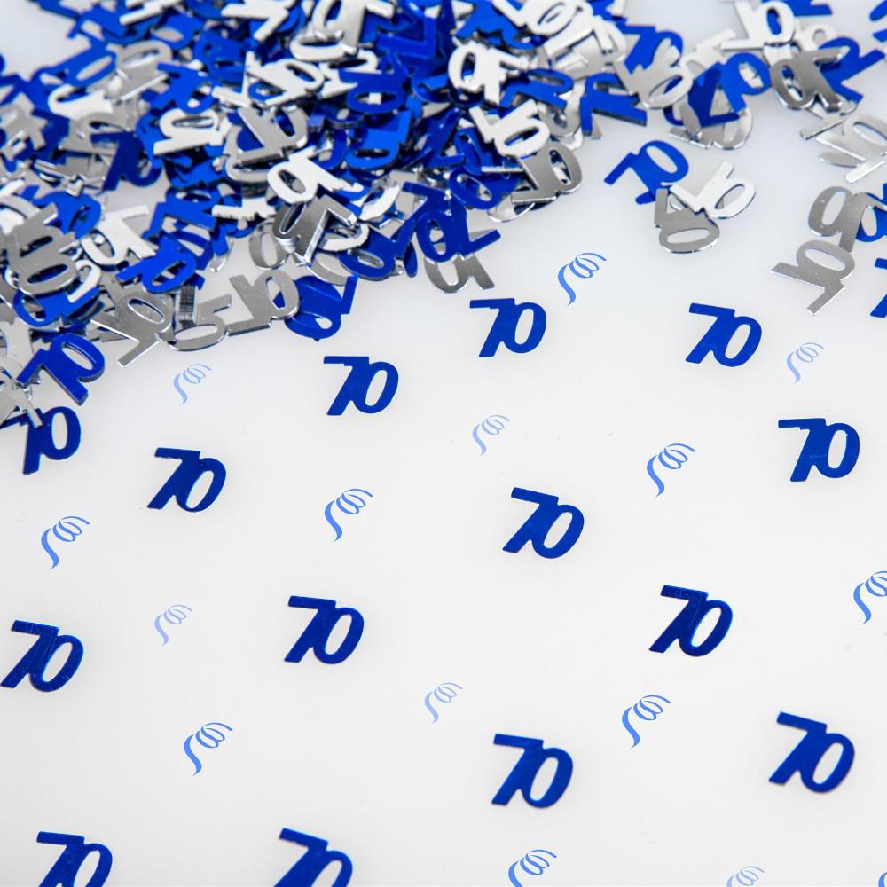 14g 70th Blue Birthday Confetti