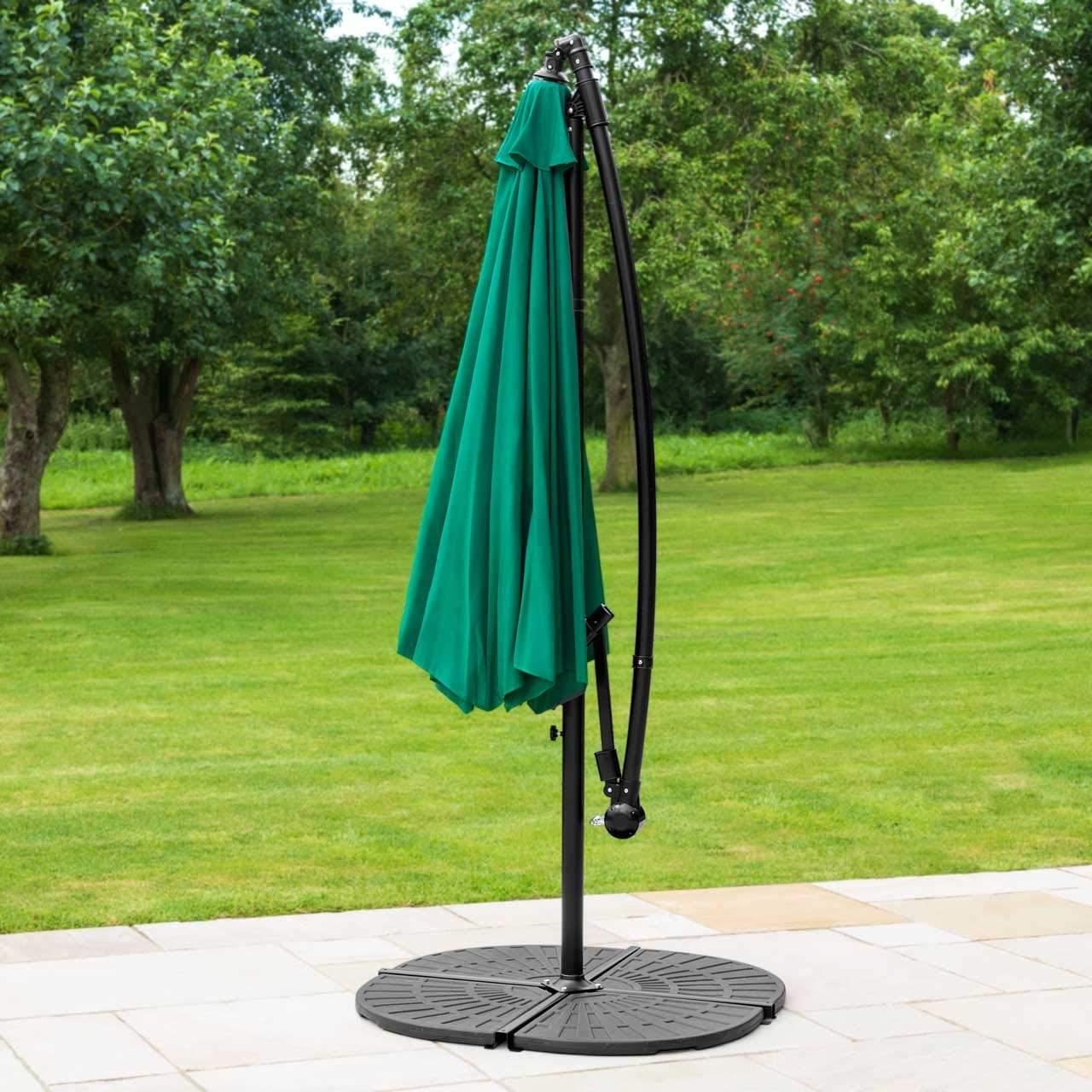 Green Parasol Round Umbrella - 195x30x14.5 cm