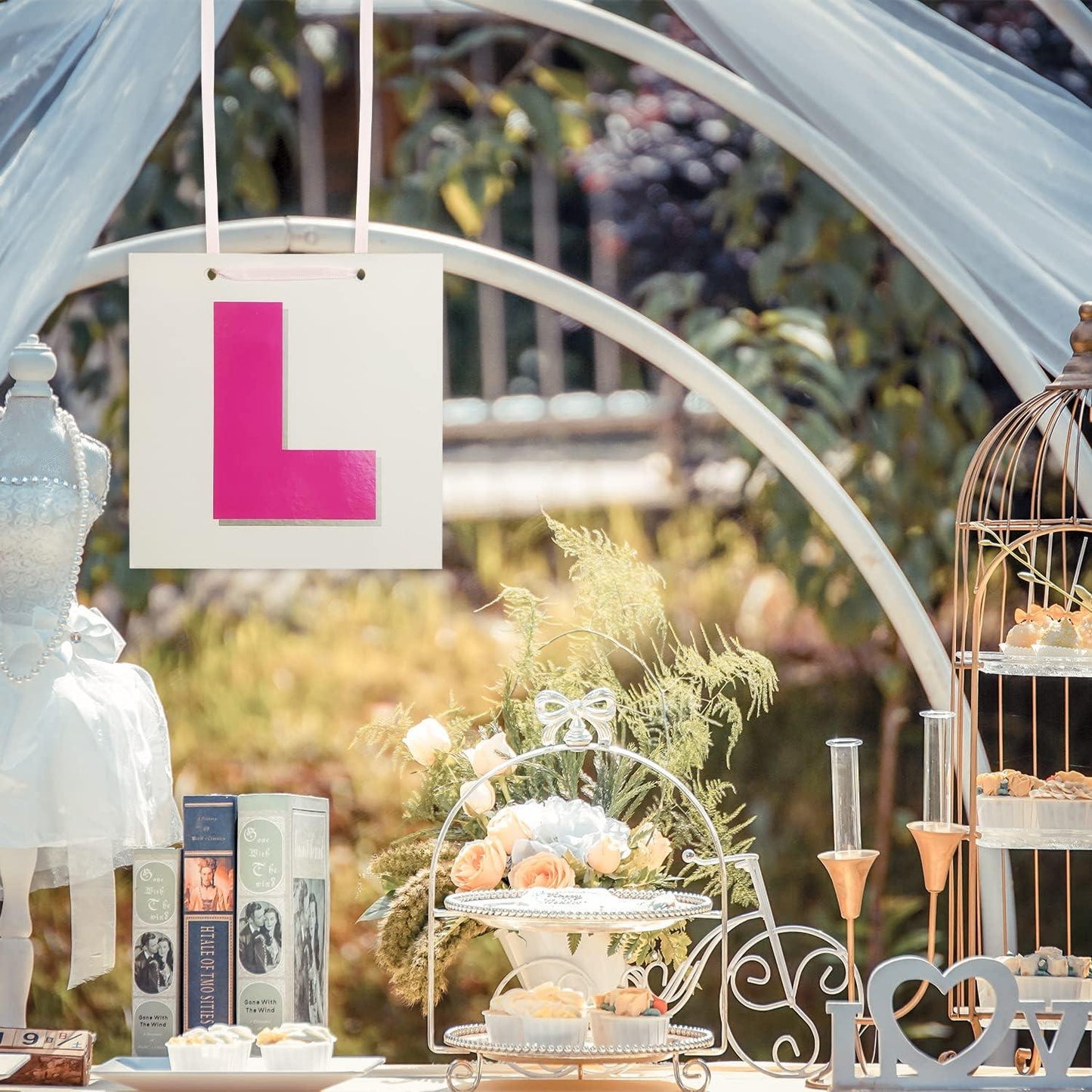 2 x Hen Party L Plates with Ribbon