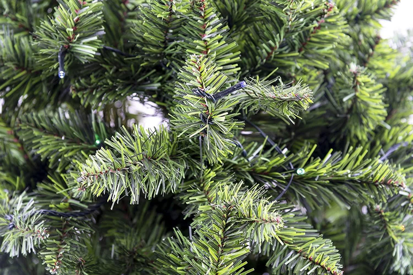 8Ft Pre-Lit Imperial Pine Christmas Tree Green Multicolour LEDs