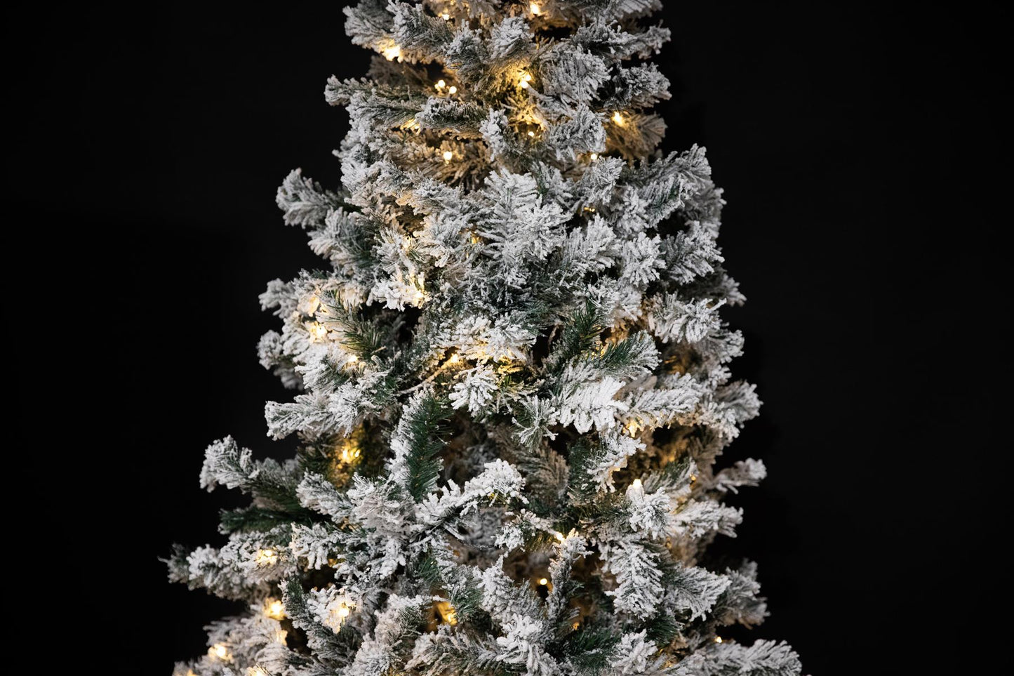 6ft Pre-Lit Yukon Snow Pine Tree with 160 LEDs