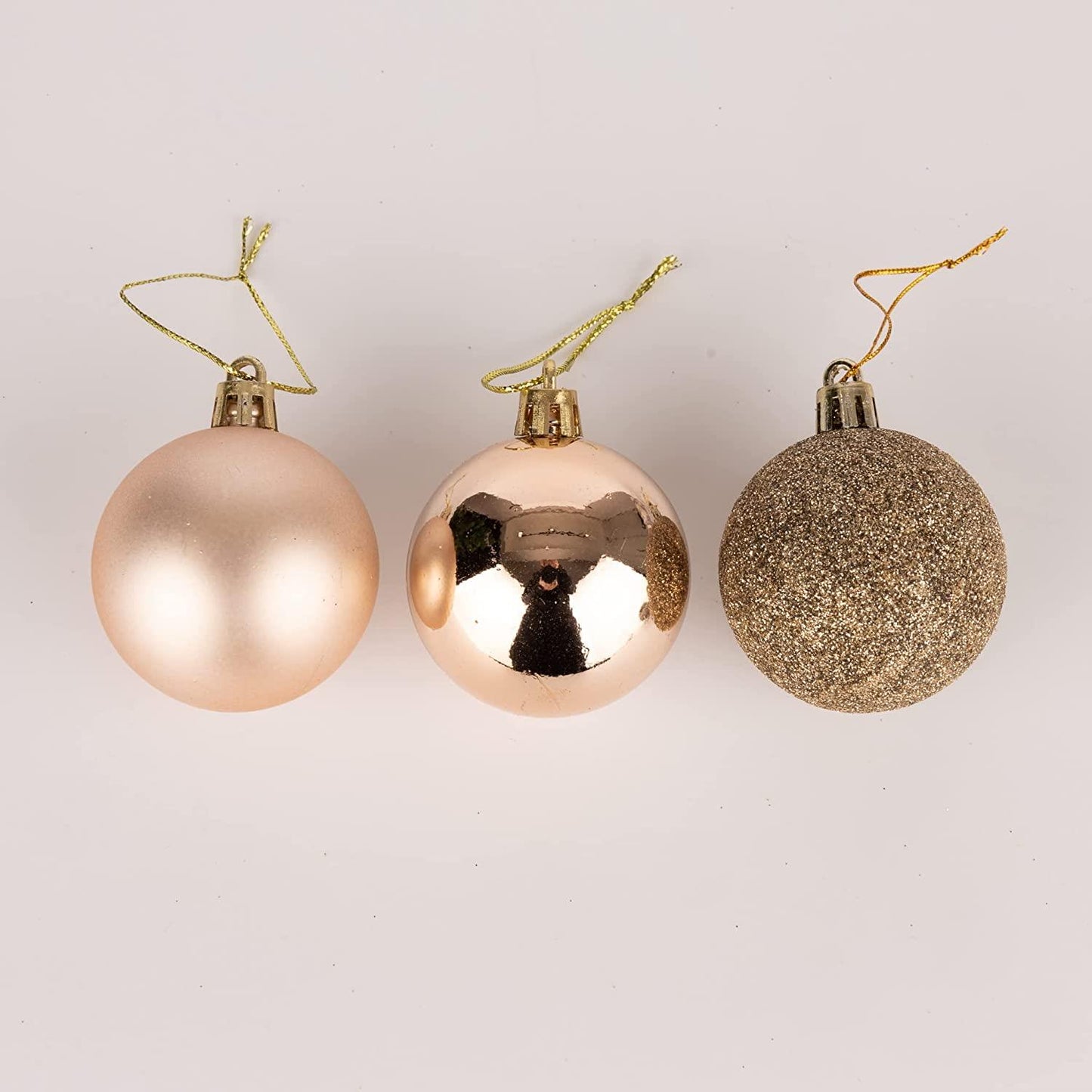 Champagne Baubles 5CM 18PCS Set