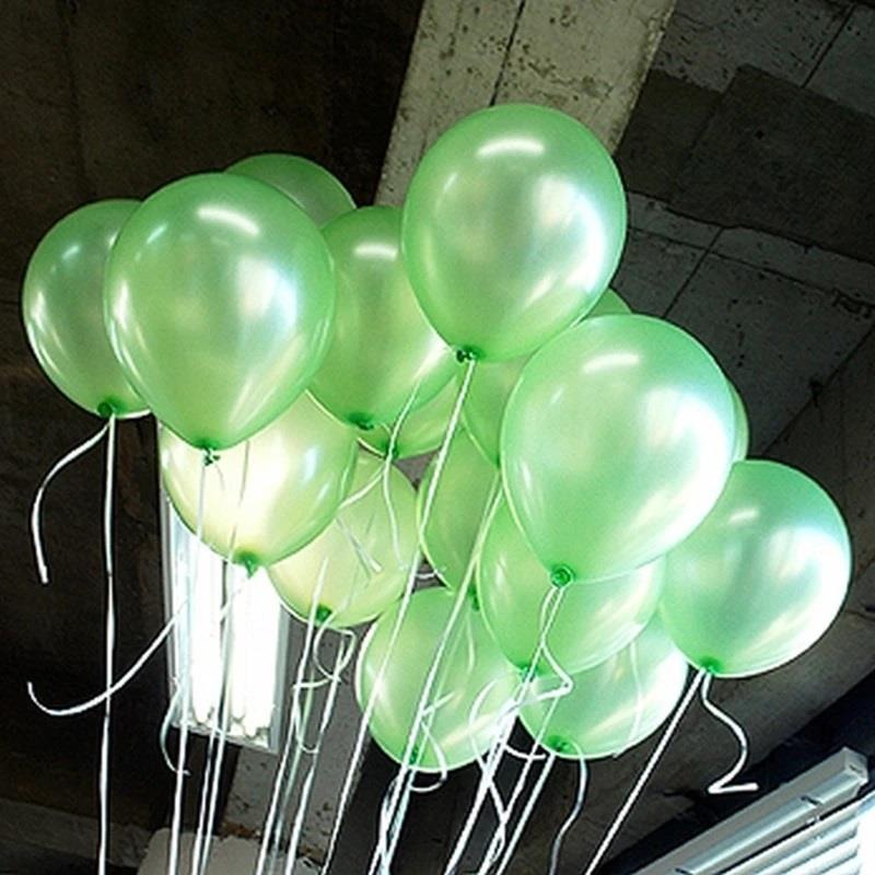 Metallic Light Green Balloons 12Inch 25Pcs