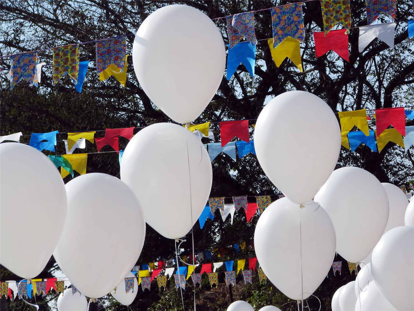 50 White Balloons - 12"