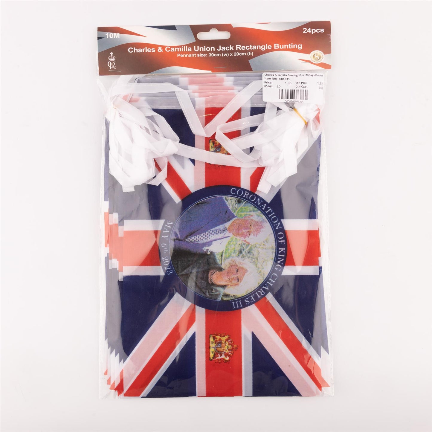 Charles & Camilla Bunting (10m, 24 Flags)