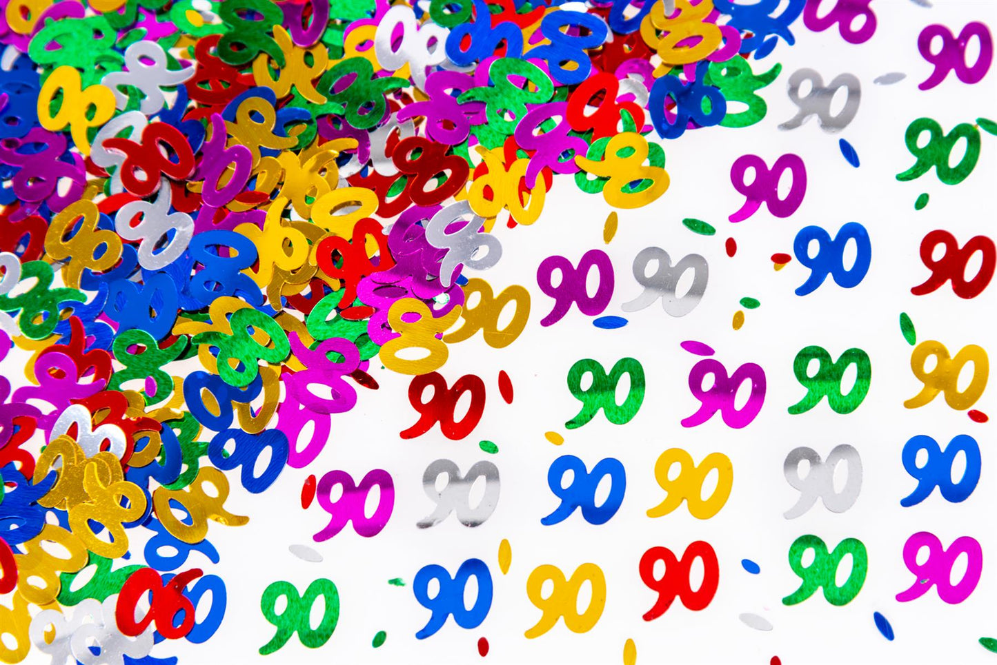 4 x 14g Mix 90th Birthday Confetti