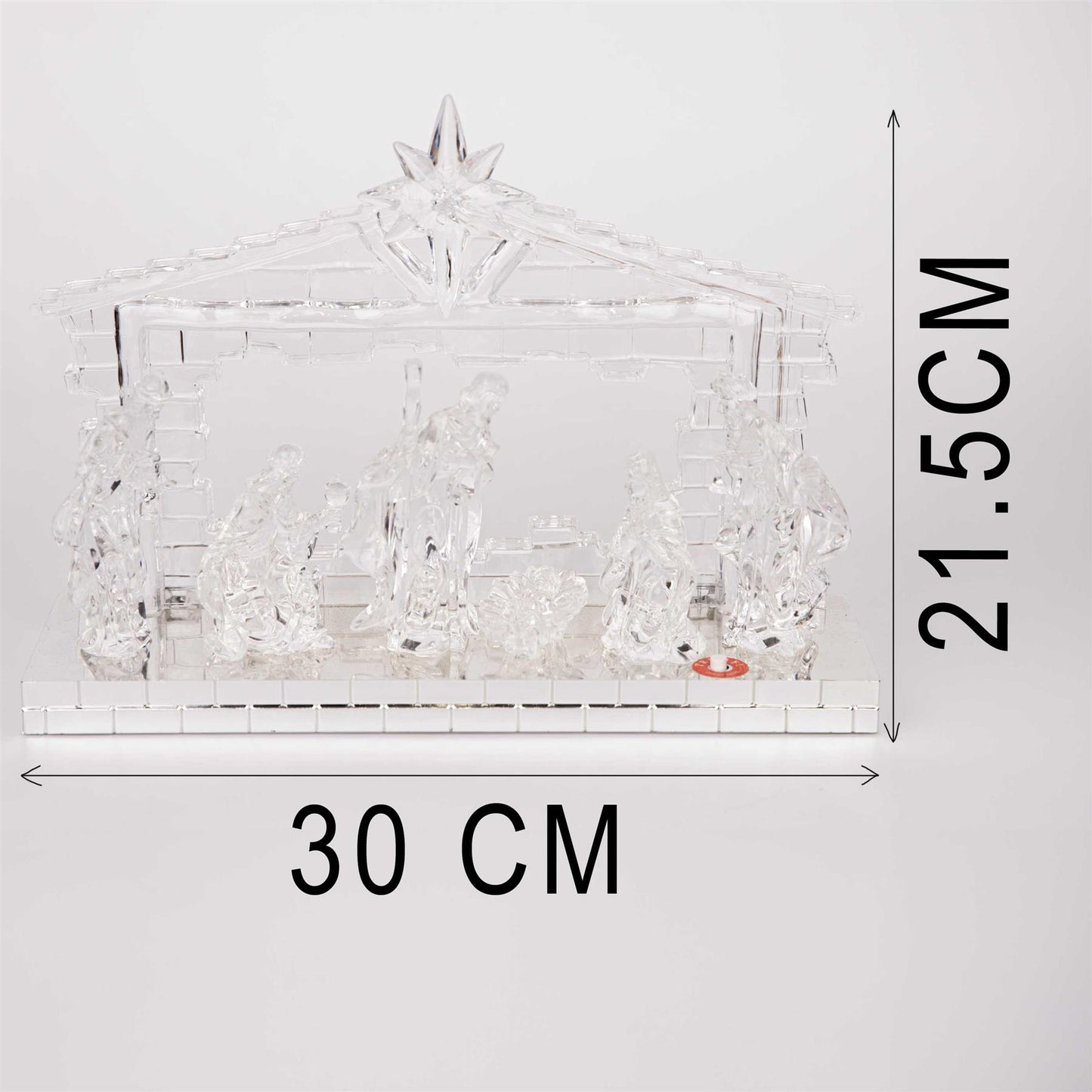 Light-Up Nativity Scene (30x9x21.5cm)