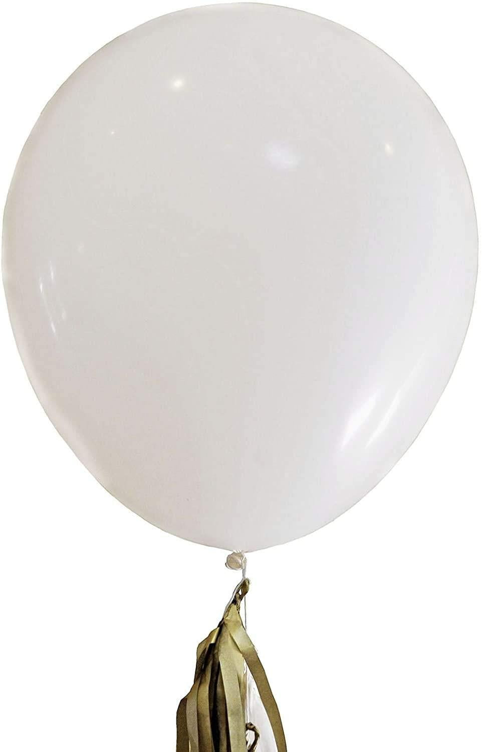 50 White Balloons - 12"