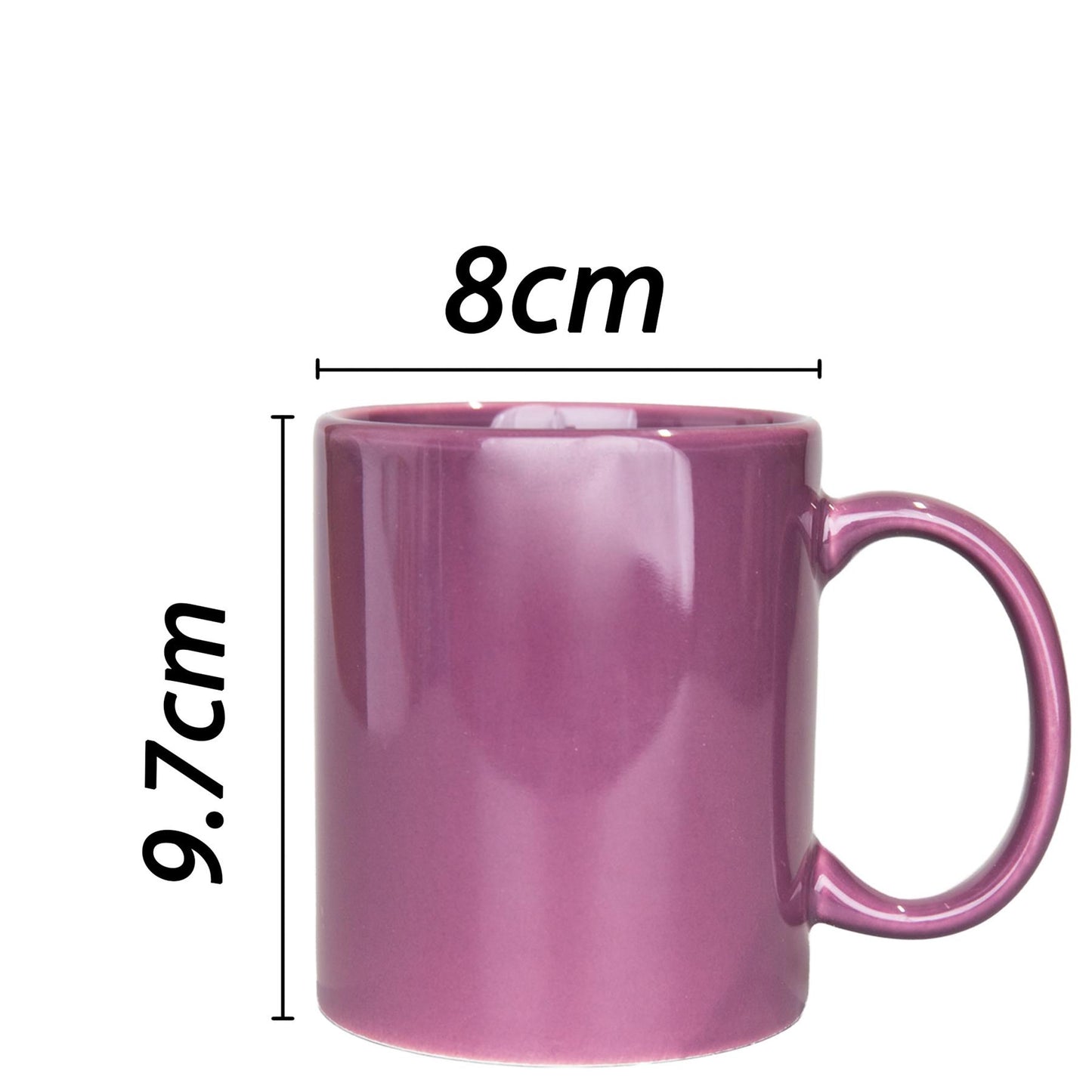 4Pcs Purple Sublimation Mugs 11oz