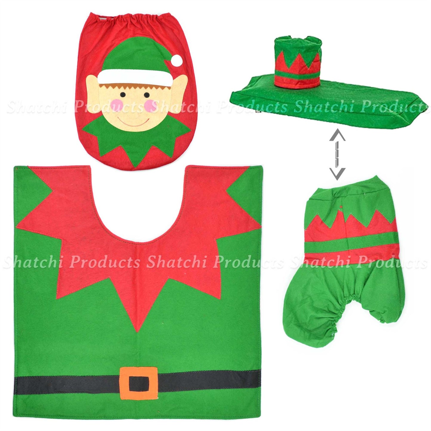 Elf Toilet Seat Cover Set